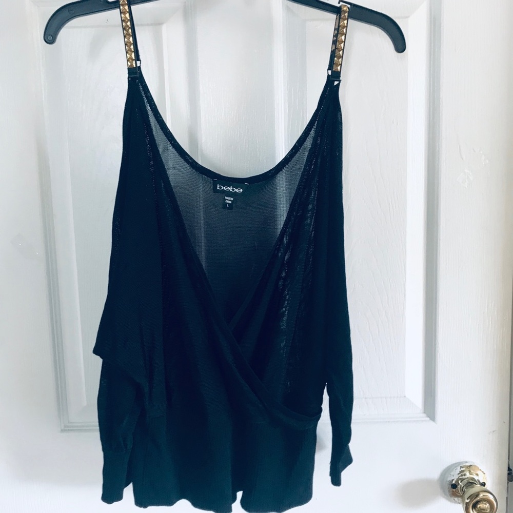 Bebe cold shoulder top
